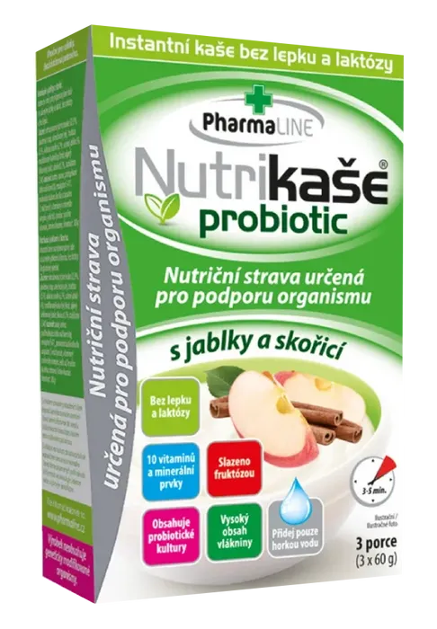 Mogador Nutrikaše Probiotic s jablky a skořicí 180 g (3x60g)